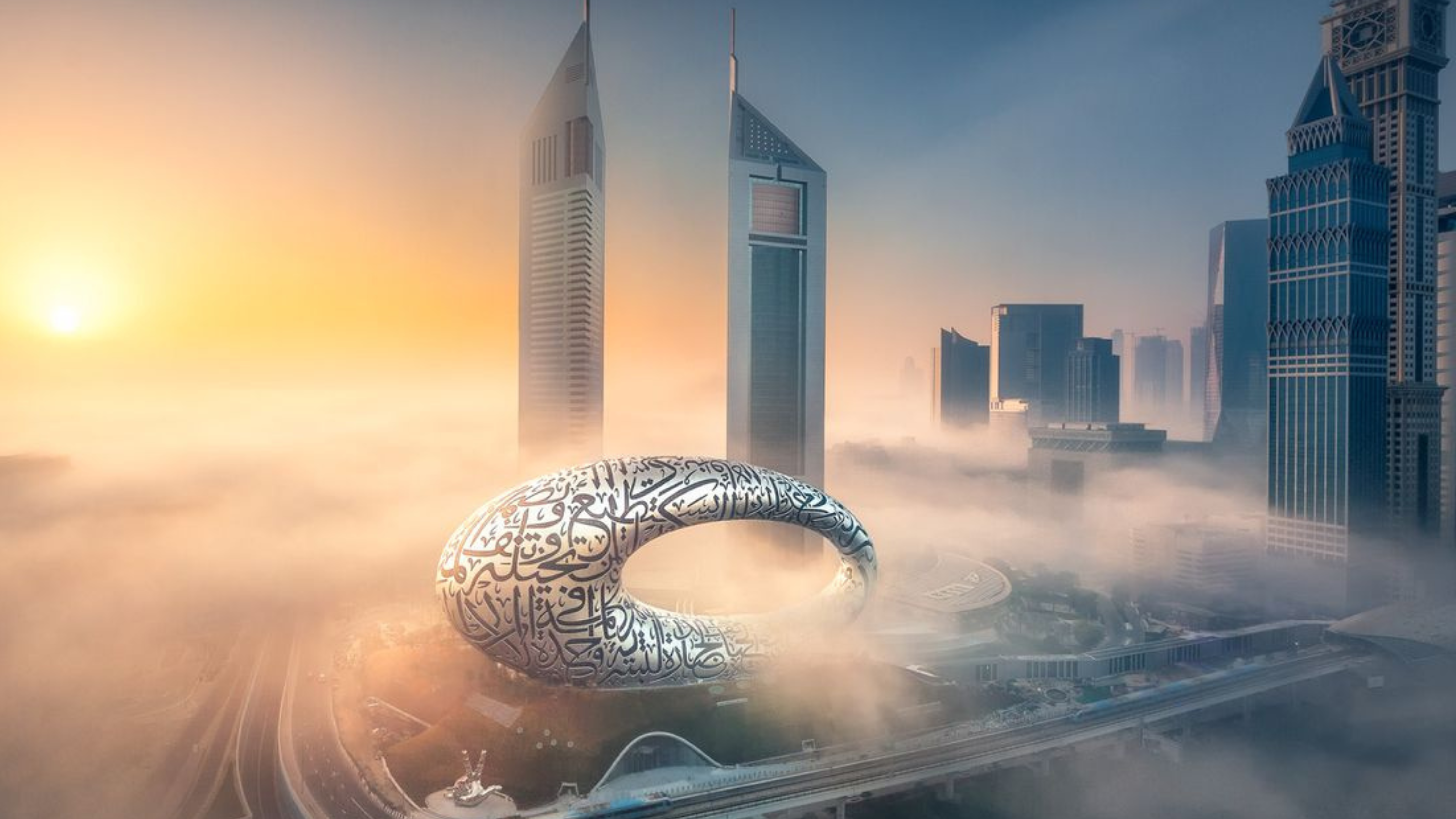 Dubai Skyline with the Museum of the Future